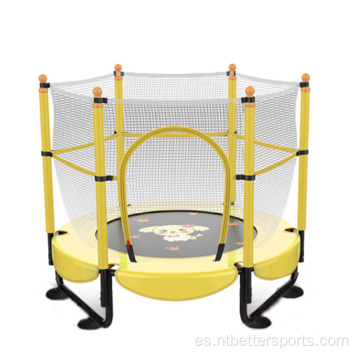 Niños seguros de 60 pulgadas Mini Trampolín con red protectora